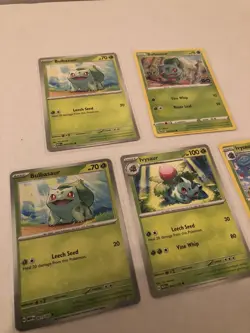 Lot Of 5 Bulbasaur and Ivysaur Pokemon Cards - Image 3
