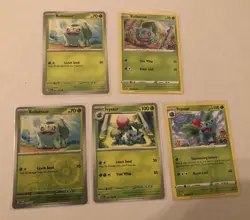 Lot Of 5 Bulbasaur and Ivysaur Pokemon Cards - Image 5