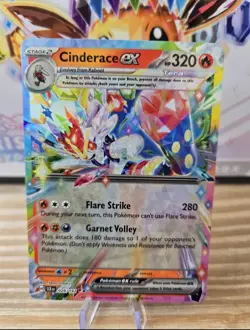 💎 Cinderace EX 028/142 S&V Stellar Crown Holo Double Rare Pokemon Card 🔥🤩🔥 - Image 1