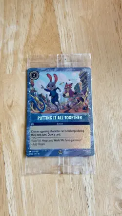 Sealed Disney Lorcana Putting It All Together Zootopia 2 Movie Promo Card 27/P3 - Image 1