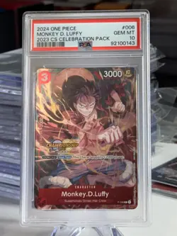 PSA 10 Monkey D Luffy P-006 Championship CS Celebration 2023 One Piece Card - Image 1