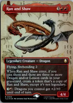 Ran and Shaw (Borderless) R Avatar: The Last Airbender 325 NM Foil Magic - Image 1