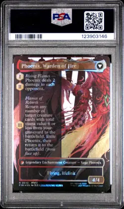 3146 Joshua Phoenix Dominant 2025 MTG Final Fantasy #0542 Surge Foil PSA 10 - Image 2