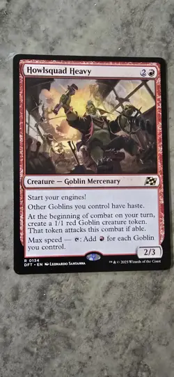 Howlsquad Heavy Aetherdrift Regular Creature Goblin Mercenary Rare MTG NM - Image 1