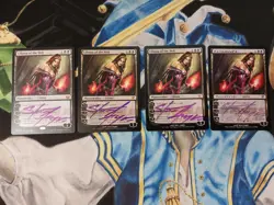 Liliana of the Veil SIGNED MTG New Phyrexia Black Mythic Lightly Played x4 - Image 1