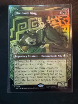 MTG Avatar The Last Airbender The Earth King #0344 Showcase Foil - Image 1