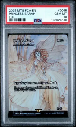 4510 Princess Sarah 2025 Magic: The Gathering Final Fantasy #0015 Foil PSA 10 - Image 1