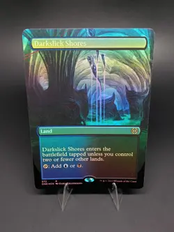 Darkslick Shores (Borderless) Phyrexia: All Will Be One Foil 372 LP - Image 2