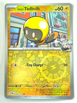 Iono’s Tadbulb 052/159 Reverse Holo Journey Together Pokemon TCG - Near Mint NM - Image 1