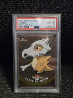 PSA 10 2000 Pokemon Game Topps Chrome Cubone TV Rare Base Set Series 2 GEM MINT - Image 1