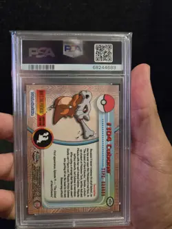 PSA 10 2000 Pokemon Game Topps Chrome Cubone TV Rare Base Set Series 2 GEM MINT - Image 4