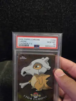 PSA 10 2000 Pokemon Game Topps Chrome Cubone TV Rare Base Set Series 2 GEM MINT - Image 5