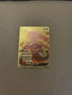 Charizard VMAX Gold Foil Fan Art Custom Card 586HP Display Collectible Pokemon - Image 1