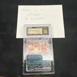 CGC Pristine 10 Japanese Pokemon TCG Charizard EX 066/108 SV3 Ruler of the Flame - Image 1