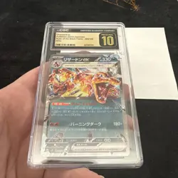 CGC Pristine 10 Japanese Pokemon TCG Charizard EX 066/108 SV3 Ruler of the Flame - Image 4