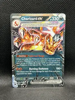 Charizard ex 196 PROMO BLACK STAR HOLO Scarlet & Violet Pokemon English Foil TCG - Image 3