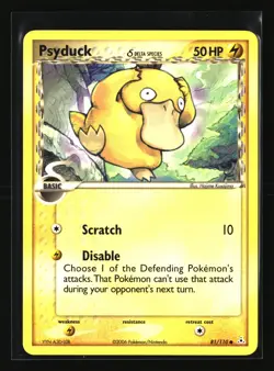 Pokemon PSYDUCK DELTA SPECIES 81/110 Non Holo (2006 Holon Phantoms) NM/Near Mint - Image 1