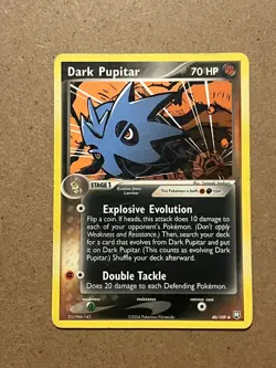 Dark Pupitar (040/109) Team Rocket Returns - 2004 - Uncommon - LP - Pokemon TCG - Image 1