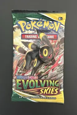 2021 Pokemon Evolving Skies Booster Pack Factory Sealed Umbreon Art NEW SEALED - Image 1
