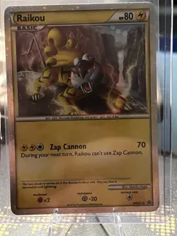 Pokemon Raikou - HGSS Promos #HGSS19 Rare Clean! - Image 1