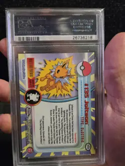 PSA 10 2000 Pokemon Game Topps Chrome Jolteon TV Rare Base Set Series 2 GEM MINT - Image 4