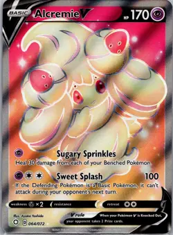 Alcremie V 064/072 Full Art - Shining Fates - Pokemon TCG - SHIPS FAST - Image 1