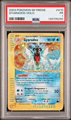 PSA 1 PR 2003 Skyridge Gyarados Holo Foil H10/H32 WOTC E-Reader Series Pokemon - Image 1