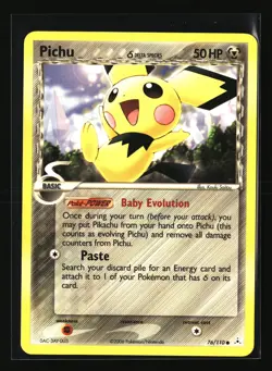 Pokemon PICHU DELTA SPECIES 76/110 Non Holo (2006 Holon Phantoms) NM/Near Mint - Image 1