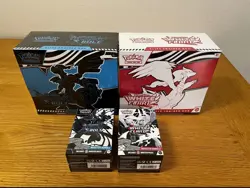 Pokemon Factory Sealed Black Bolt & White Flare ETB + Booster Bundles - New - Image 1