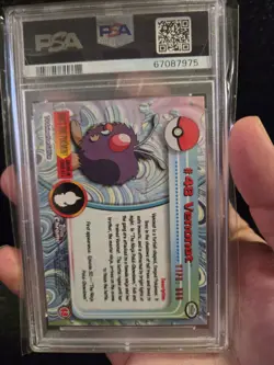 PSA 10 2000 Pokemon Game Topps Chrome Venonat TV Rare Base Set Series 1 GEM MINT - Image 4