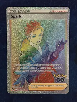 Pokemon Spark Rainbow Full Art Secret Rare # 85/78 - Pokemon Go - LP - Image 1