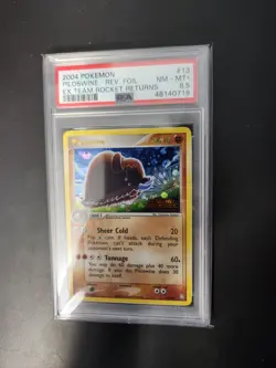 2004 Pokemon Ex Team Rocket Returns Piloswine Reverse Holo #13 PSA 8.5 Pokemon - Image 3