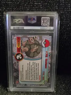 PSA 10 2000 Pokemon Game Topps Chrome TV Golem Rare Base Series 1 GEM MINT - Image 2