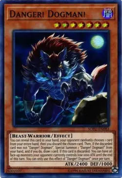 1x (NM) Danger! Dogman! - SOFU-EN083 - Super Rare - Unlimited Edition YuGiOh - Image 1