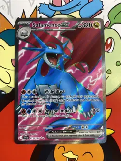 Pokemon TCG Salamence EX Full Art Holo Ultra Rare Card 177/159 Journey Together - Image 1