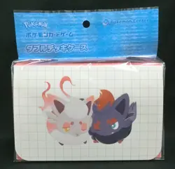 Pokemon Card Double Deck Case Two of a Kind Zorua & Hisuian Zorua Japanese - Image 1