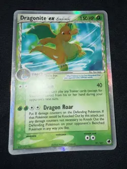 Pokemon TCG Dragonite EX Dragon Frontiers Holo Card 91/101 Delta Species LP-MP - Image 3