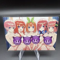 Ichika/Itsuki/Yotsuba/Miko/Nino Nakano Anime Waifu Card Doujin ACG Goddess Holo - Image 2