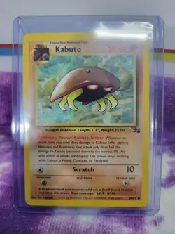 Kabuto 50/62 Common Fossil Near Mint Pokemon TCG Card 1999 Vintage WOTC NM - Image 3