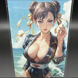 Shannon Chun Li & Konan Anime Waifu Card Doujin ACG Goddess Holo - Image 1