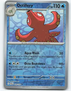 Octillery #034/159 Reverse Holo Pokemon Card SV09: Journey Together - Image 1