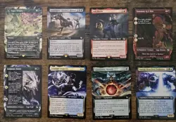 Lot Of 8 Final Fantasy MTG Collector Booster Cards - NM/M - Image 1