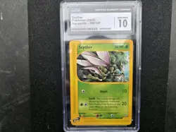 Pokemon Scyther Aquapolis Card 106/147 Common Regular CGC 10 - Image 1