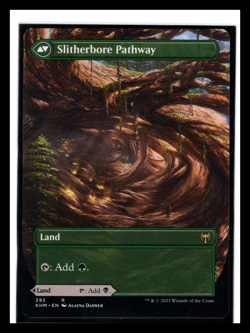 Darkbore Pathway Slitherbore Pathway - Borderless - Kaldheim - NM-Mint - Image 2