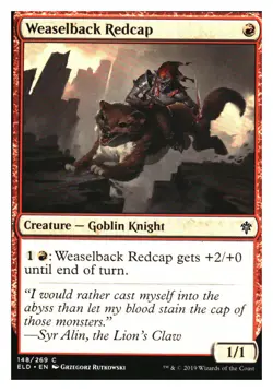 Weaselback Redcap Throne of Eldraine MTG - NM+ - Image 1