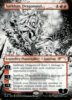 [1x] Sarkhan, Dragonsoul - Foil - Borderless - Near Mint, English - Secret Lair - Image 1
