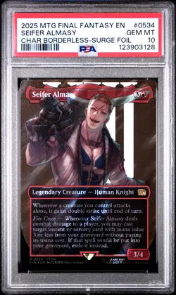 123903128 Seifer Almasy 2025 MTG Final Fantasy #0534 Surge Foil PSA 10 - Image 1