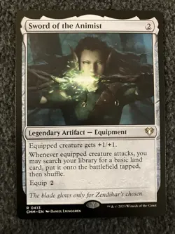 Magic The Gathering MTG - Sword of the Animist - Commander Masters - Image 1