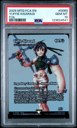 4541 Yuffie Kisaragi 2025 MTG Final Fantasy FCA #0060 Foil PSA 10 - Image 1