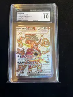 Hoopa ex 226/182 SV04: Paradox Rift Holo CGC 10 Pokemon - Image 1
